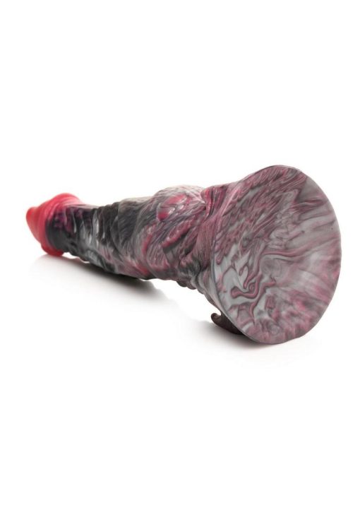 Creature Cocks Hades Silicone Dildo - Medium - Black/Red