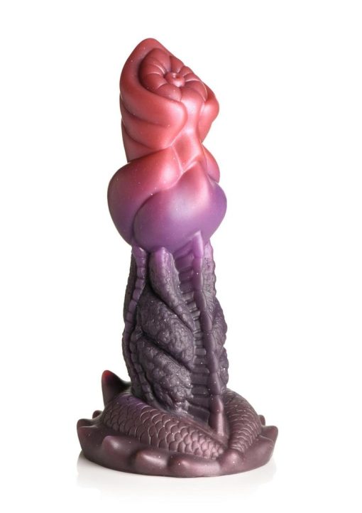 Creature Cocks Deep Diver Silicone Dildo - Red/Brown