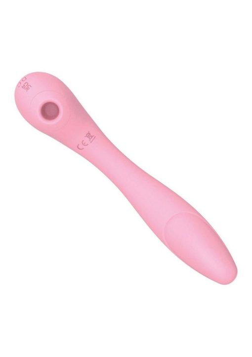 Blaze Bendable Suction Rechargeable Silicone Clitoral Massager - Pink