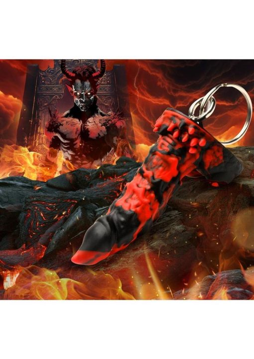 Creature Cocks Fire Demon Keychain - Red/Black