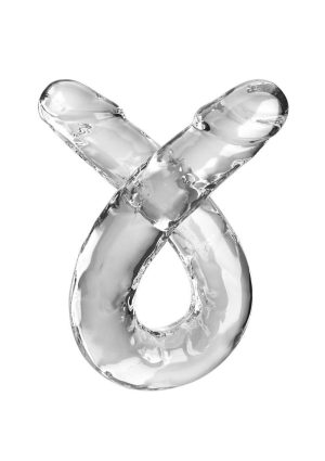 King Cock Clear Double Dildo 18in