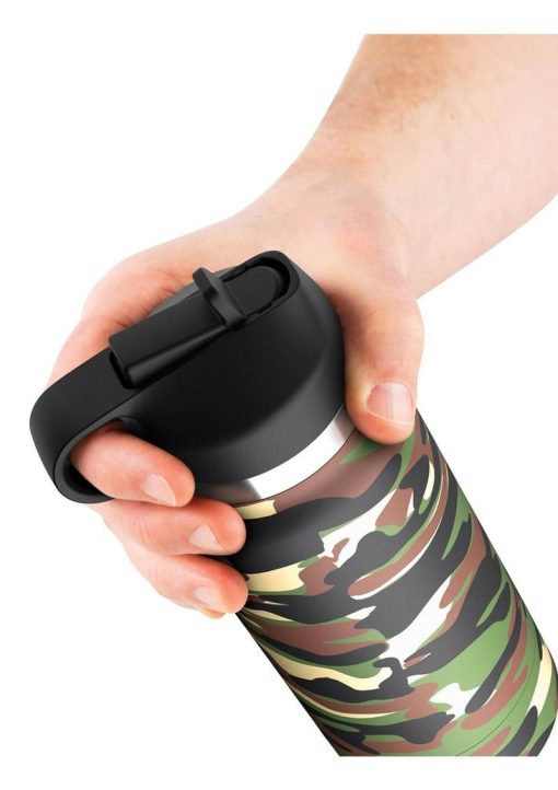 PDX Plus Fap Flask Happy Camper Stroker - Frosted/Camo