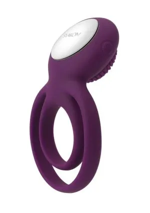Svakom Tammy Silicone Rechargeable Clitoral Stimulator Couple`s Ring - Purple