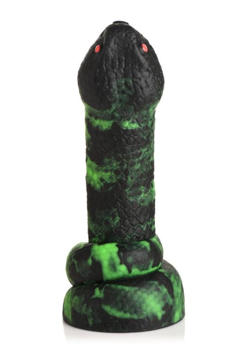 Creature Cocks Python Silicone Dildo - Green/Black/Red