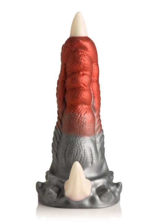 Creature Cocks Talon Silicone Dildo - Red/Silver/White