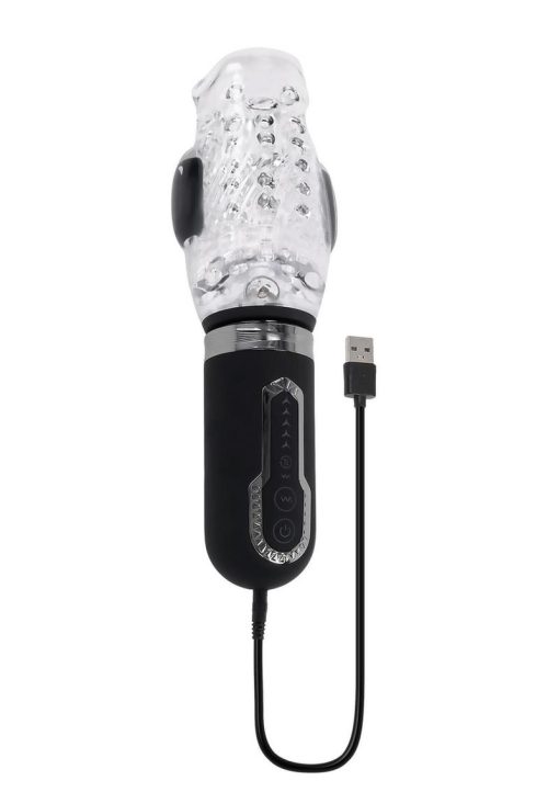Zero Tolerance Thrill Ride Rechargeable Masturbator - Black