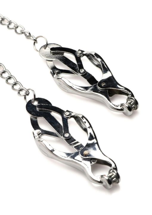 Master Series Tyrant Spiked Clover Nipple Clamps - Silver
