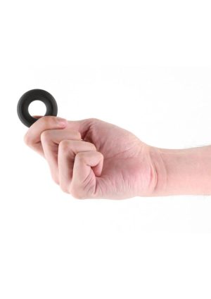 Renegade Fireman Ring Silicone Cock Ring - Small - Black