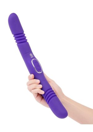Together Toys Double Delight Rechargeable Silicone Couples Vibrator - Purple/Silver