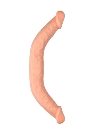 RealRock Skin Realistic Double Dildo 18in - Vanilla