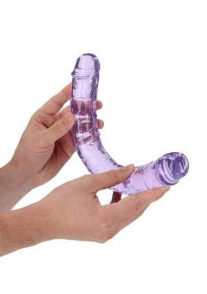 RealRock Crystal Clear Double Dong 13in - Purple