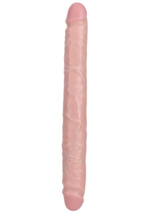 RealRock Realistic Skin Slim Double Ended Dong 12in - Vanilla