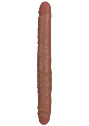 RealRock Realistic Skin Slim Double Ended Dong 12in - Tan