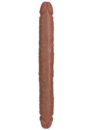 RealRock Realistic Skin Slim Double Ended Dong 12in - Tan