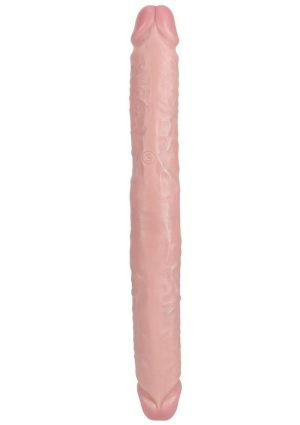 RealRock Realistic Skin Thick Double Ended Dong 14in - Vanilla