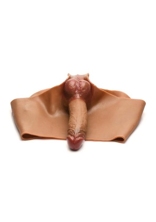 Master Series Hard-On Briefs Silicone Penis Panties - Medium - Caramel