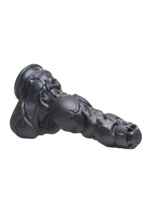 Creature Cock Thrusting and Vibrating Rechargeable Silicone Dildo - Gray