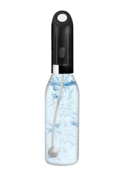 Cleanstream Automatic Rechargeable Enema Set - Black/Clear