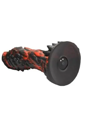 Creature Cocks Inferno Cock Vibrating Silicone Dildo - Red/Black
