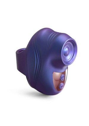 Love to Love Kisscool Rechargeable Silicone Finger Vibrator - Iridescent Indigo