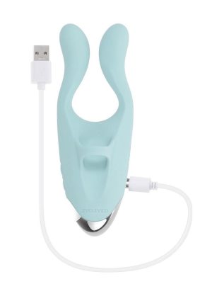 Couples Therapy Rechargeable Silicone Vibrator - Green