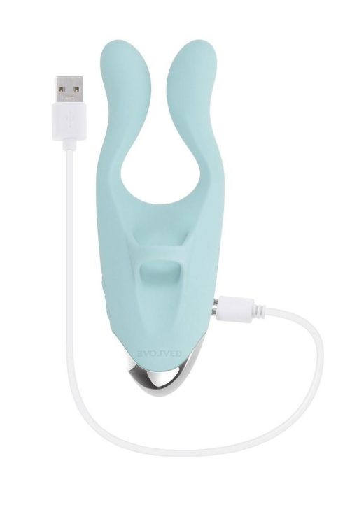 Couples Therapy Rechargeable Silicone Vibrator - Green