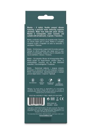 Lust-N-Dreams Mambo Rechargeable Silicone Mini Vibrator - Green