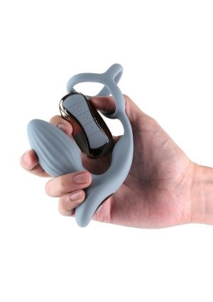 Renegade Pinnacle Rechargeable Silicone Prostate Stimulator - Gray
