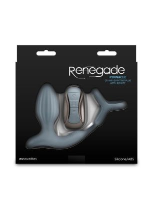 Renegade Pinnacle Rechargeable Silicone Prostate Stimulator - Gray