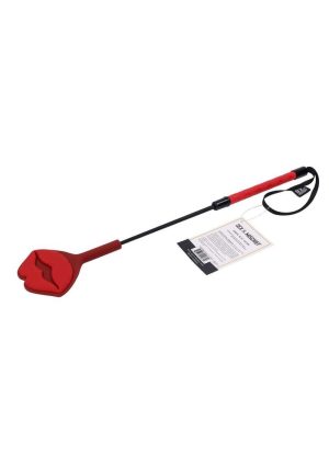 Sex and Mischief Ex`s andamp; Oh`s Kiss Silicone Crop - Red/Black