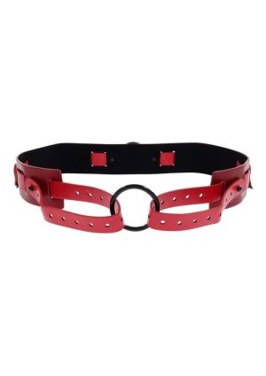 Sex and Mischief Ex`s andamp; Oh`s Bound and Belted - Red/Black