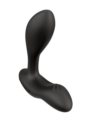 We-Vibe Vector+ Rechargeable Silicone Vibrating Prostate Massager with Remote Control - Charcoal Black