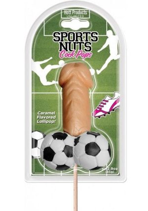 Sports Nuts Cock Pop Soccer Balls - Caramel