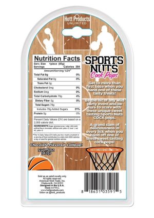 Sports Nuts Cock Pop Basketballs - Chocolate