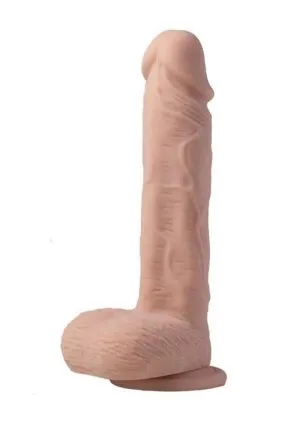Paxton App Control Realistic Thrusting Penetrator Rechargeable Silicone Dildo 7.5In - Caramel