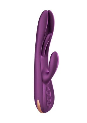 Terri App controlled Kinky Finger Tapping Rabbit Vibrator - Purple/Gold