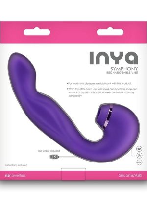 Inya Symphony Rechargeable Silicone Triple Motor Vibrator - Purple