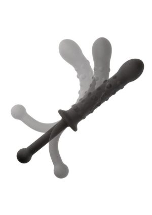 Rock Bottom Bendies Bendy Beaded Silicone Anal Probe - Black