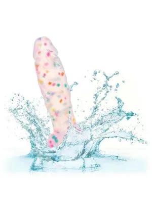 Party Boy Silicone Studs Dong with Suction Cup 5.25in Insert - Multicolor
