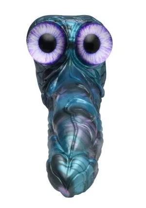Creature Cocks Astro Thrust Vibrating Rechargeable Silicone Dildo - Blue