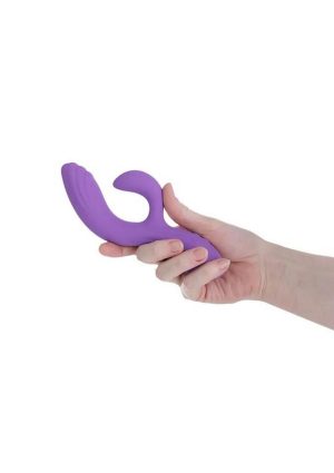 Purple Vibe Rechargeable Silicone Dual Vibe Massager - Purple