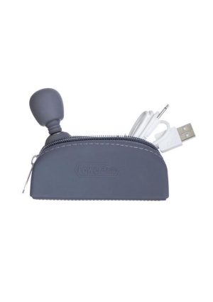 M`Lady Rechargeable Silicone Tiny Vibrating Wand - Grey