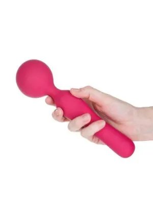Swan The Swan Sceptre Rechargeable Silicone Dual End Wand Massager - Magenta