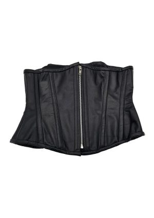 Rouge Leather Corset - Large/XLarge - Black