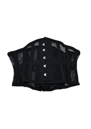 Rouge Mesh Corset - 3X/4X - Black