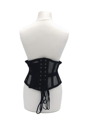 Rouge Mesh Corset - Small/Medium - Black