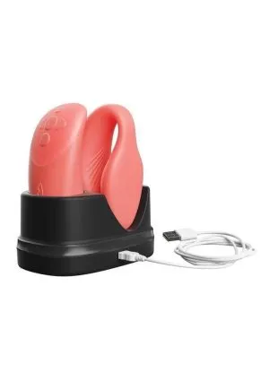 We-Vibe Chorus Rechargeable Silicone Couples Vibrator with Remote Control - Crave Coral
