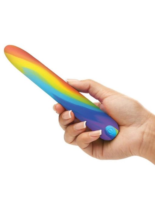 Bang Rainbow Rechargeable Silicone Vibrator - Multicolor