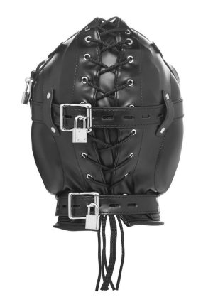 Master Series Degraded Sensory Deprivation Hood with Funnel - Black