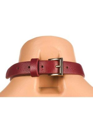 Master Series Captivate Collar with Body Chain - Red